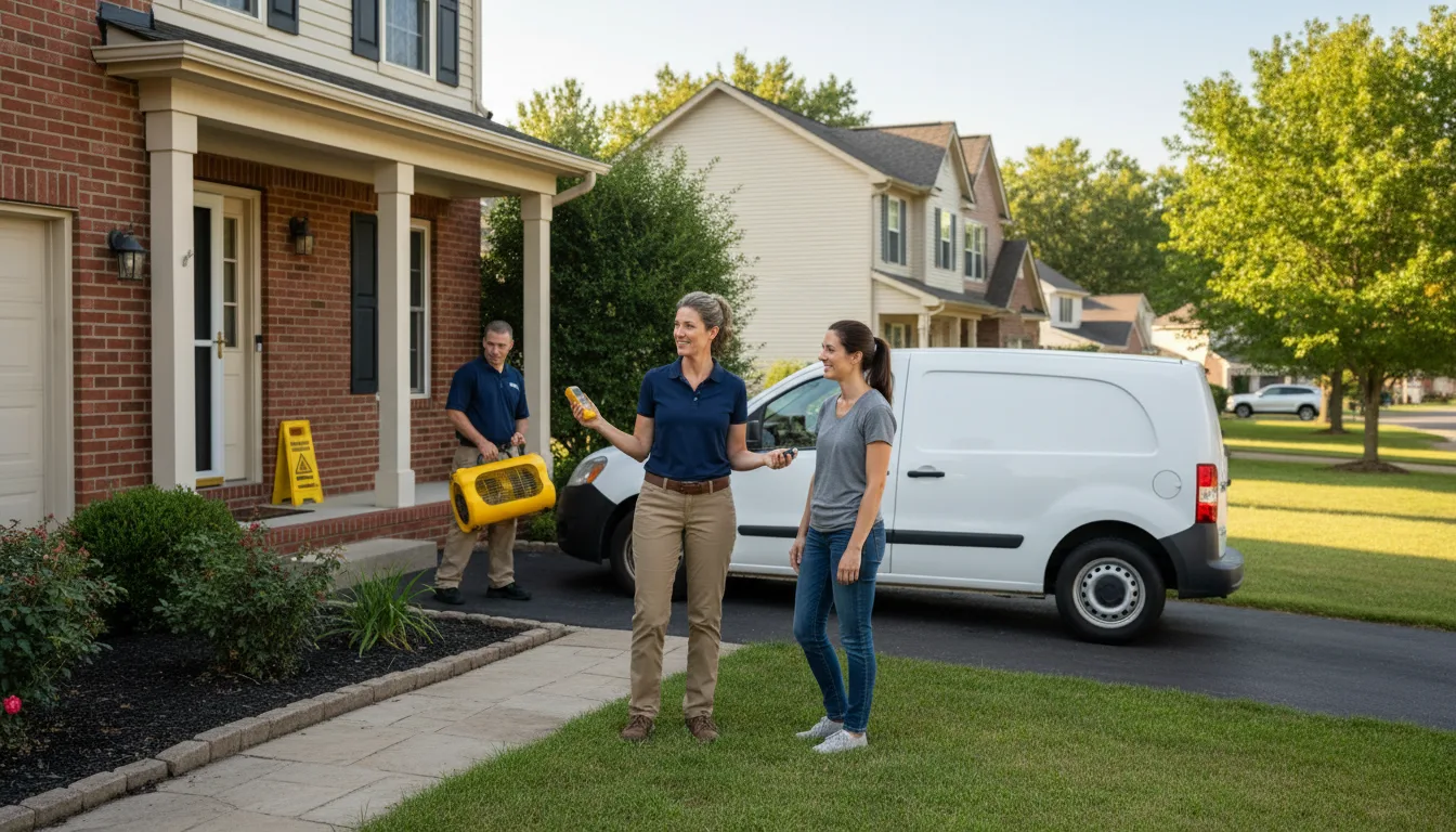 Water restoration image for Dehumidification And Cleanup Services in Inman, KS